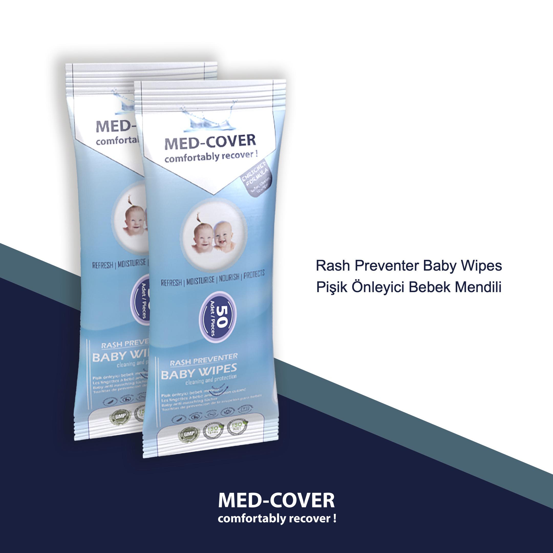 MED-COVER Rash Preventer Baby Wipes