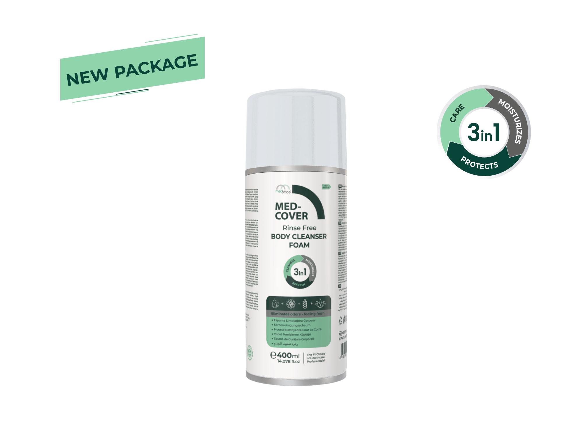 MED-COVER Aerosol Body Cleansing Foam 400ml