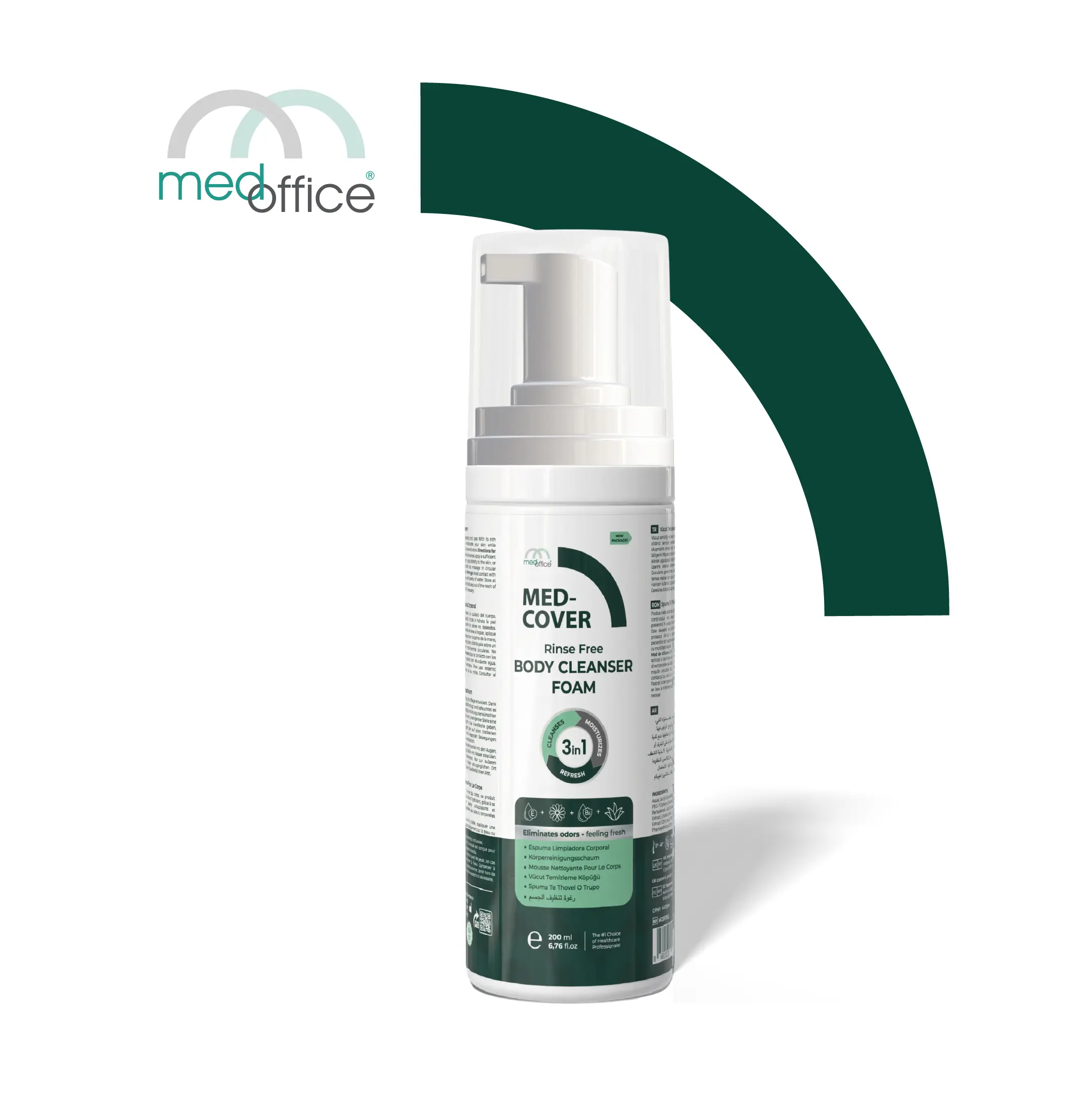 MED-COVER Body Cleansing Foam 200 ml