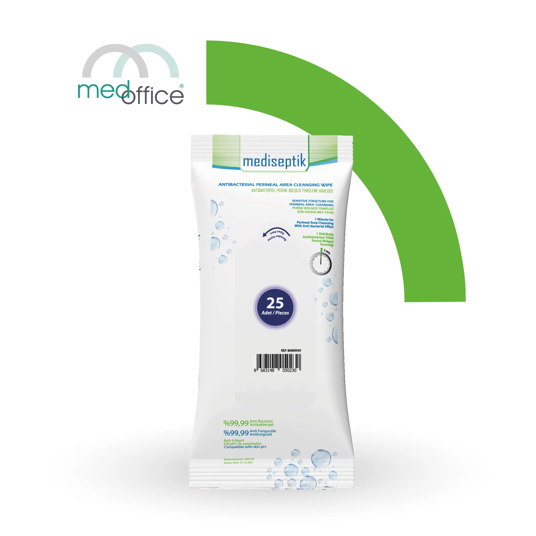 MEDISEPTIK Antibacterial Perineal Wipes  