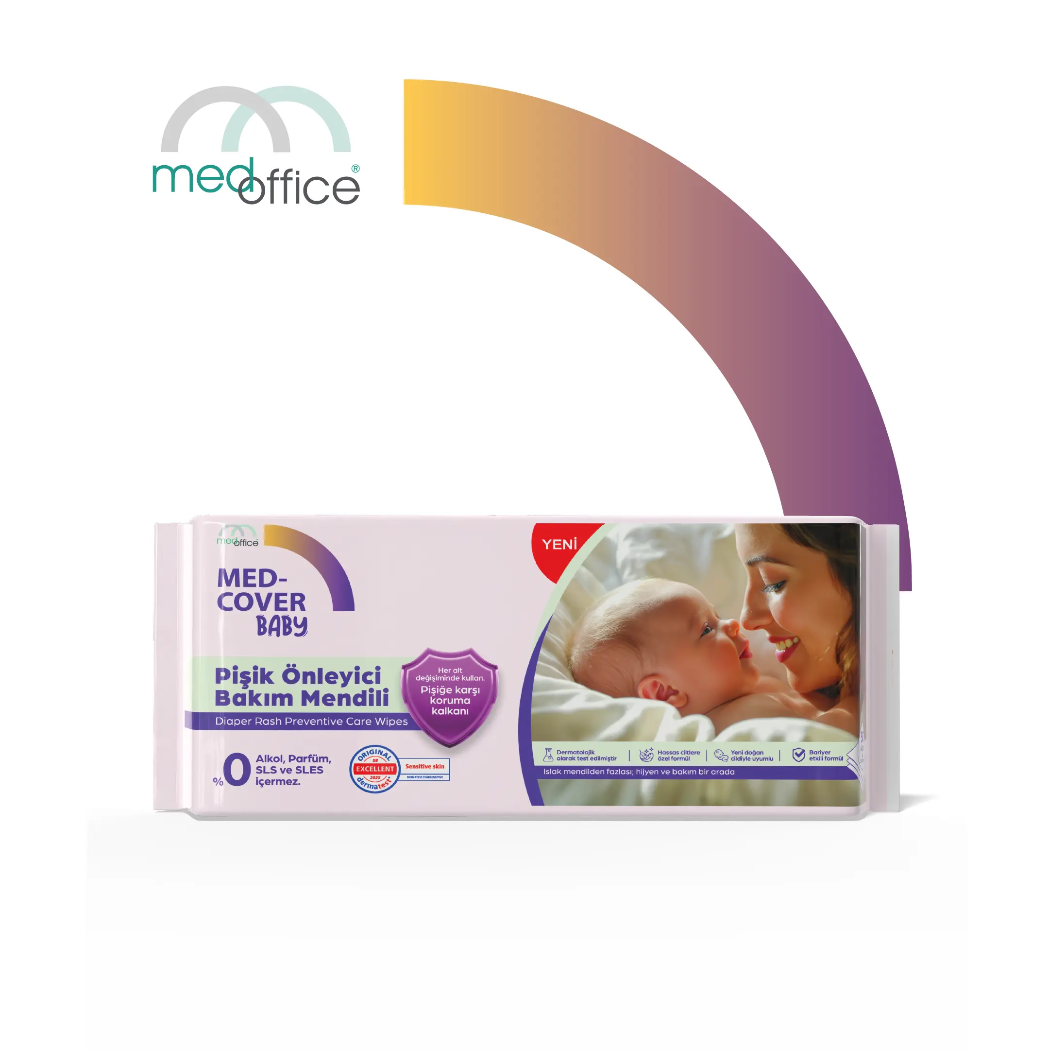 MED-COVER Diaper Rash Preventive Baby Wipes