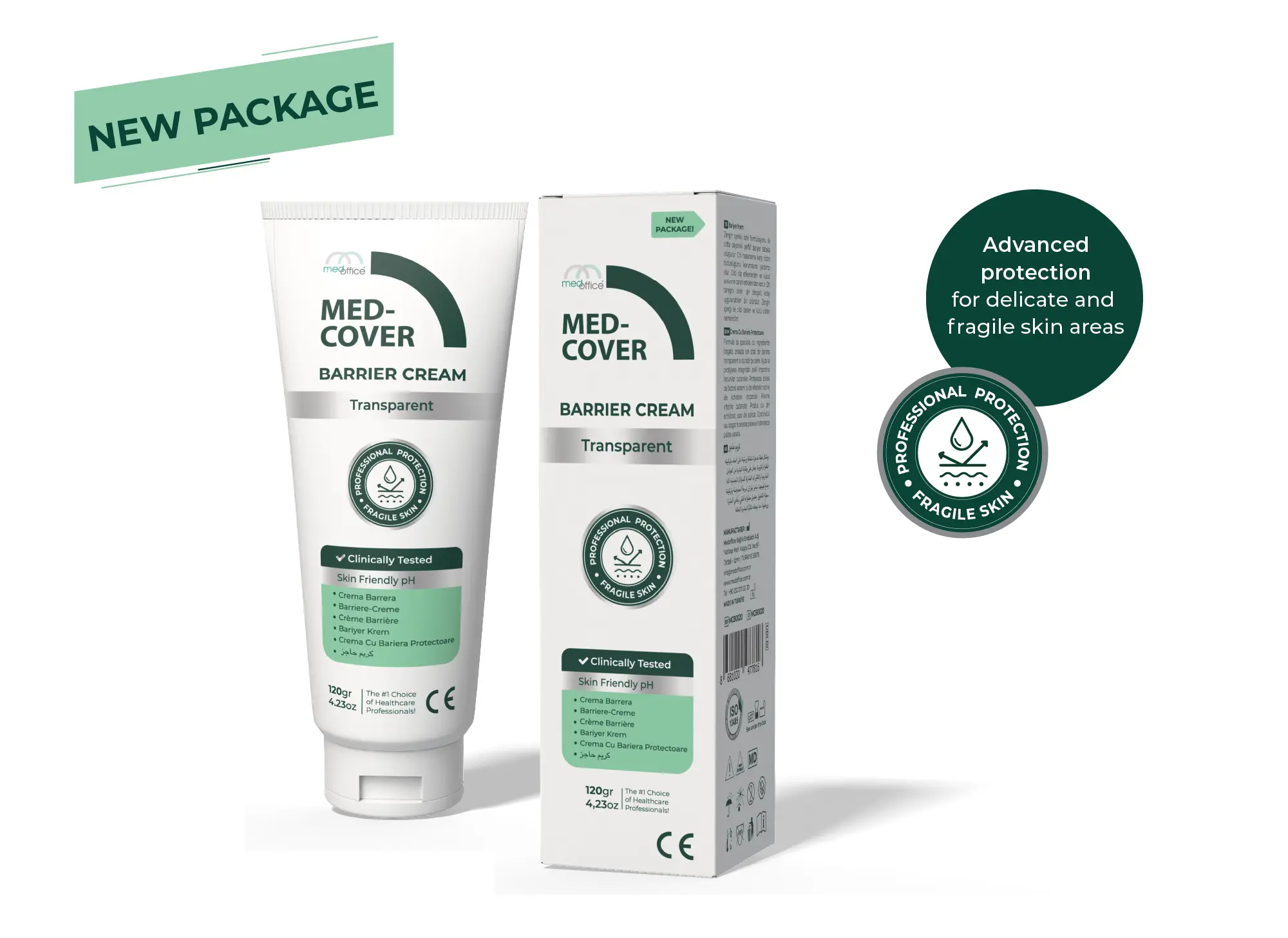 MED-COVER Transparent Barrier Cream 120 gr