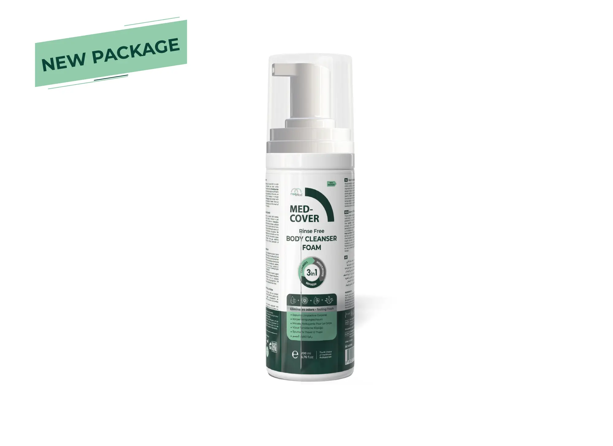 MED-COVER Body Cleansing Foam 200 ml