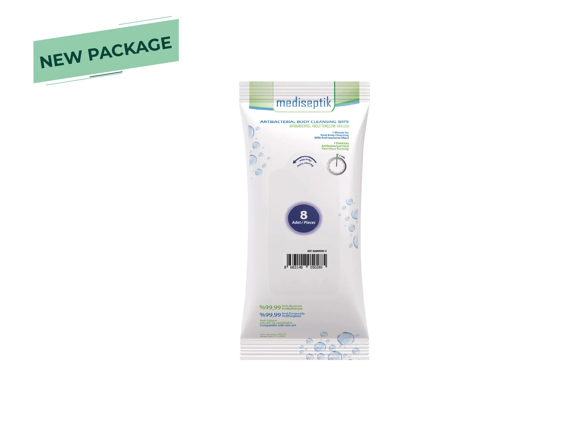 MEDISEPTIK Antibacterial Body Cleaning Wipes