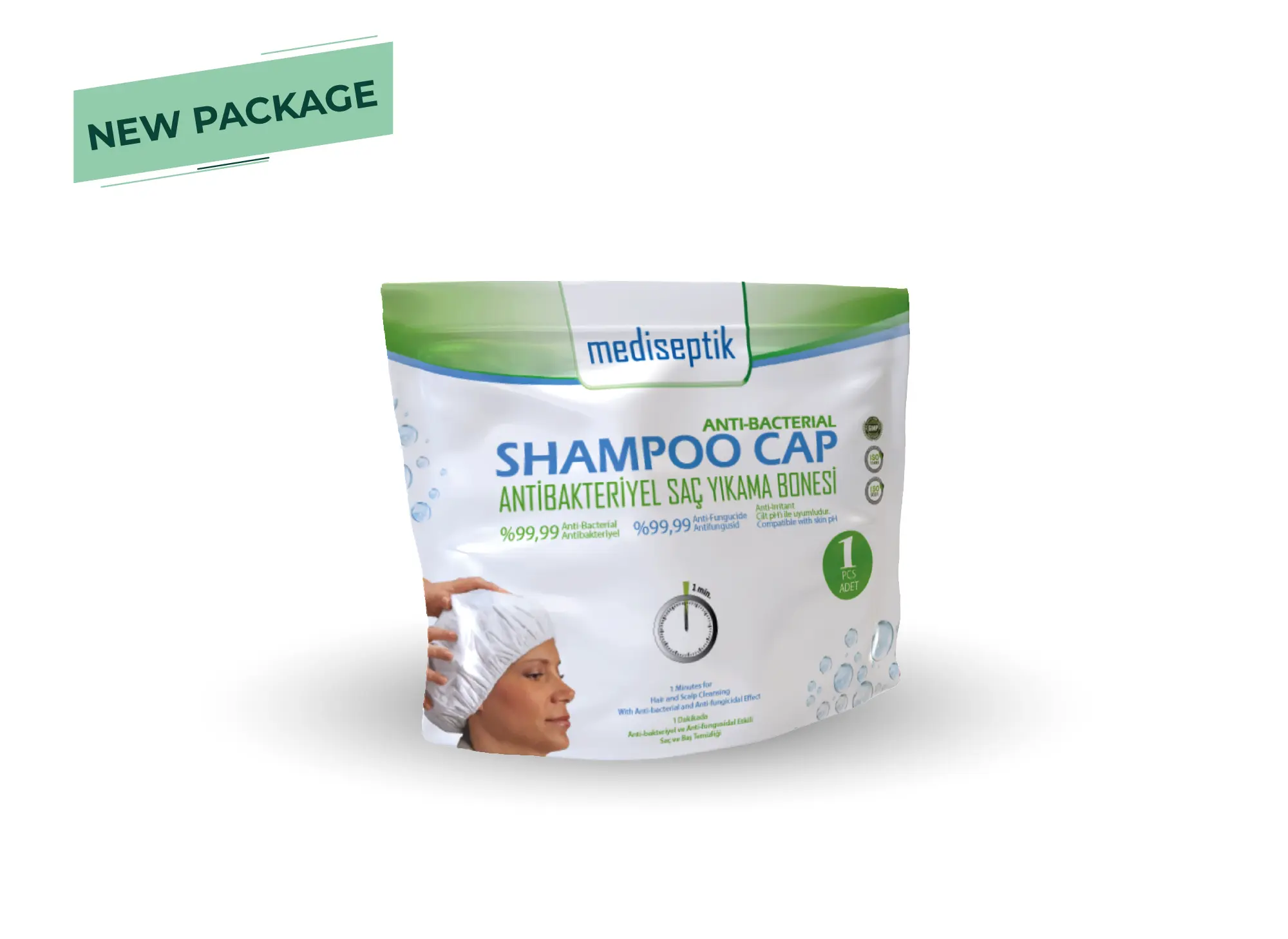 MEDISEPTIK Antibacterial Shampoo Cap